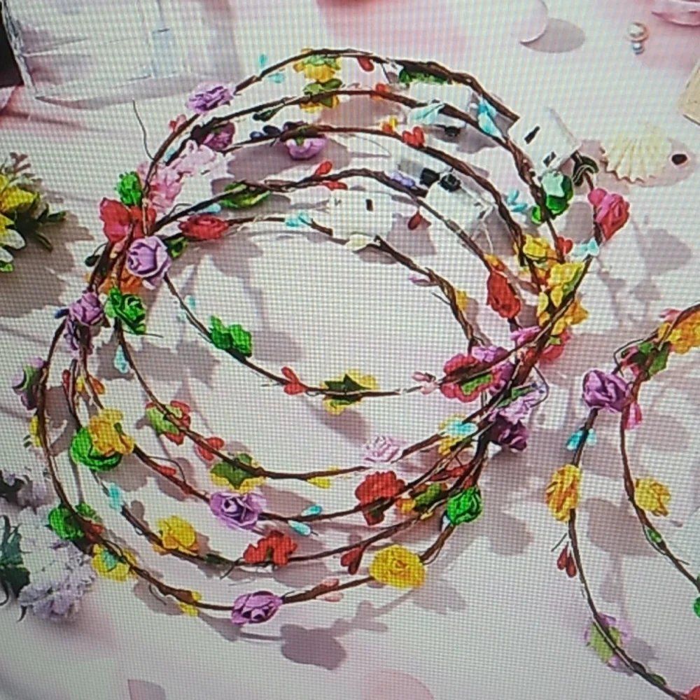 1 led Flower Headband, Light up Flower Crown Garland Headdress Floral